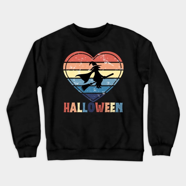 Halloween Retro Colors Crewneck Sweatshirt by stressless